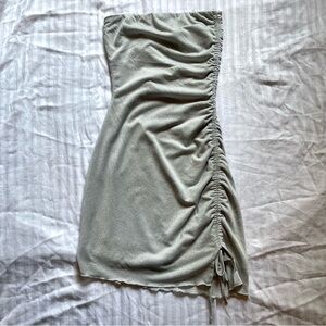 Tilly’s RSQ silver strapless mini dress 🩶